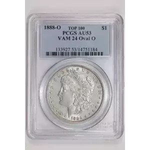 1888-O $1 VAM 24 Oval O TOP 100