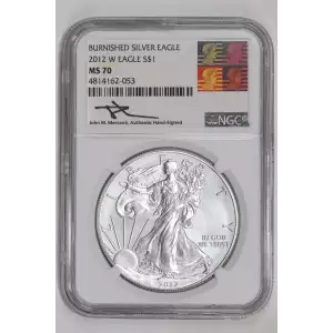 2012 W BURNISHED SILVER EAGLE 