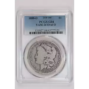 1888-O $1 VAM 24 Oval O TOP 100