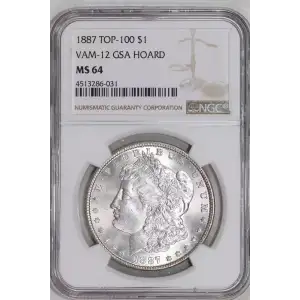 1887 VAM-12 GSA HOARD 