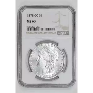 1878-CC MORGAN DOLLAR NGC MS63