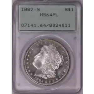 1882-S $1, PL