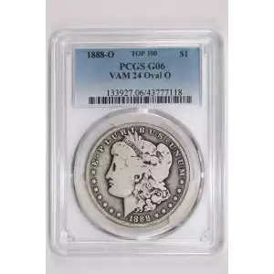 1888-O $1 VAM 24 Oval O TOP 100