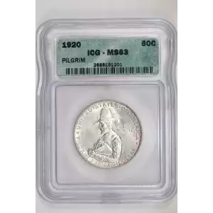 Classic Commemorative Silver--- Pilgrim Tercentenary 1920-1921-Silver- 0.5 Dollar