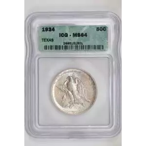 Classic Commemorative Silver--- Texas Independence Centennial 1934-1938-Silver- 0.5 Dollar