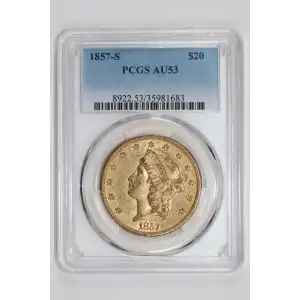 1857-S $20