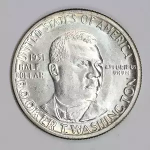 Classic Commemorative Silver--- Booker T. Washington Memorial 1946-1951-Silver- 0.5 Dollar