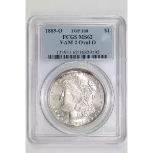 1889-O $1 VAM 2 Oval O TOP 100