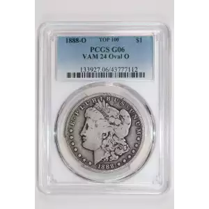 1888-O $1 VAM 24 Oval O TOP 100
