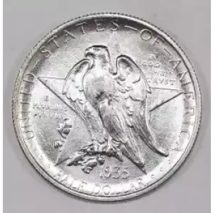 Classic Commemorative Silver--- Texas Independence Centennial 1934-1938-Silver- 0.5 Dollar