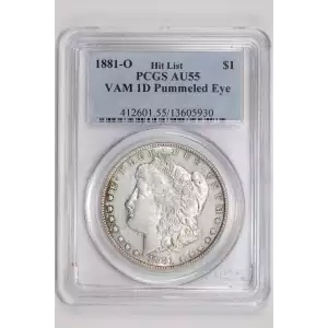 1881-O $1 VAM 1D Pummeled Eye Hit List