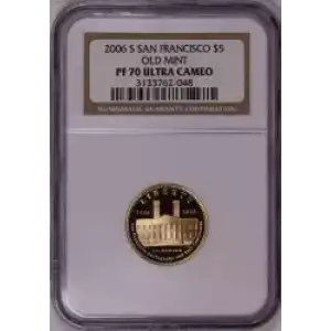 Modern Commemoratives --- San Francisco Old Mint Centennial 2006 -Gold- 5 Dollar