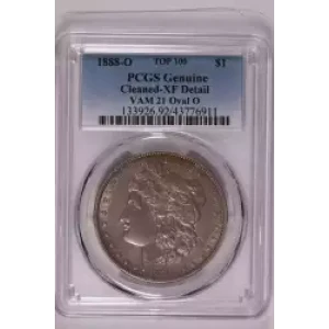 1888-O $1 VAM 21 Oval O