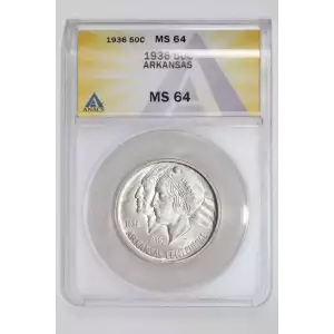 Classic Commemorative Silver--- Arkansas Centennial 1935-1939-Silver- 0.5 Dollar