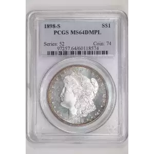 1898-S $1, DMPL