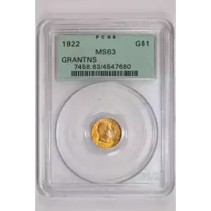 1922 G$1 Grant, No Star