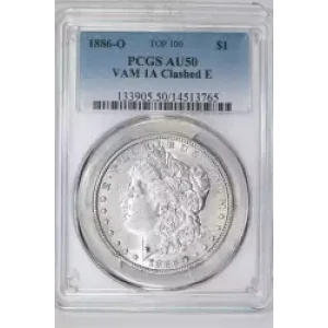 1886-O $1 VAM 1A Clashed E (2)