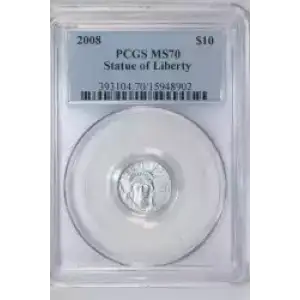 2008 $10 Statue of Liberty