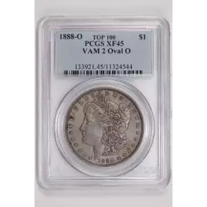 1888-O $1 VAM 2 Oval O TOP 100