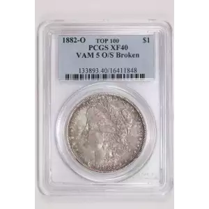 1882-O $1 VAM 5 O/S Broken TOP 100
