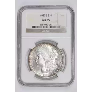 1882-S MORGAN DOLLAR NGC MS65