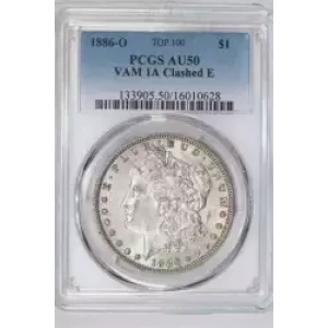 1886-O $1 VAM 1A Clashed E (2)