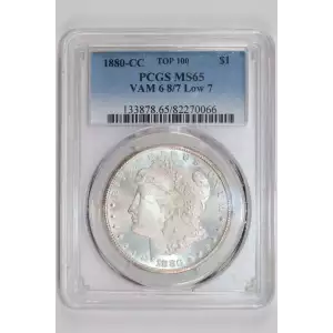 1880-CC $1 VAM 6 8/7 Low 7 TOP 100 (2)