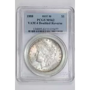 1888 $1 VAM 4 Doubled Reverse HOT 50