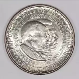 Classic Commemorative Silver---Carver/Washington Commemorative 1951-1954-Silver- 0.5 Dollar