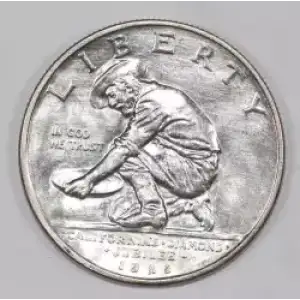 Classic Commemorative Silver--- California Diamond Jubilee 1925 -Silver- 0.5 Dollar