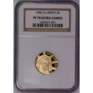 1986 STATUE OF LIBERTY ULTRA CAMEO