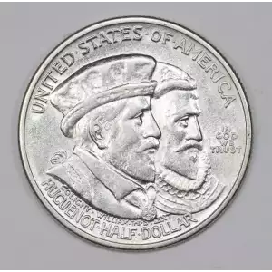 Classic Commemorative Silver--- Huguenot - Walloon Tercentenary 1924 -Silver- 0.5 Dollar
