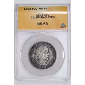 Classic Commemorative Silver--- World's Columbian Exposition Half Dollar 1892 - 1893 -Silver- 0.5 Dollar