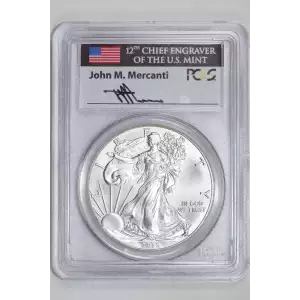 2015 $1 Silver Eagle First Strike Mercanti Signature (2)