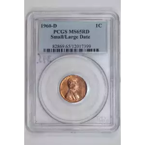 1960-D/D 1C Small/Large Date, RD