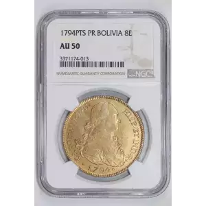 BOLIVIA Gold 8 ESCUDOS