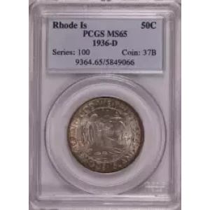 1936-D 50C Rhode Island
