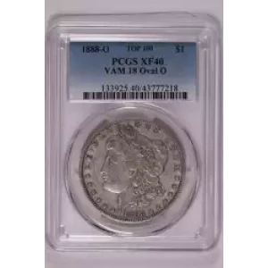 1888-O $1 VAM 18 Oval O