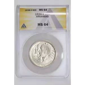 Classic Commemorative Silver--- Arkansas Centennial 1935-1939-Silver- 0.5 Dollar