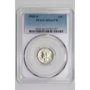 1943-S 10C, FB