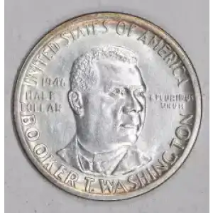Classic Commemorative Silver--- Booker T. Washington Memorial 1946-1951-Silver- 0.5 Dollar