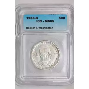 Classic Commemorative Silver--- Booker T. Washington Memorial 1946-1951-Silver- 0.5 Dollar