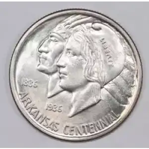 Classic Commemorative Silver--- Arkansas Centennial 1935-1939-Silver- 0.5 Dollar