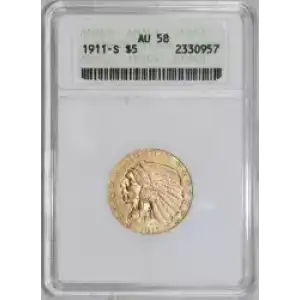 Half Eagles---Indian Head 1908-1929 -Gold- 5 Dollar