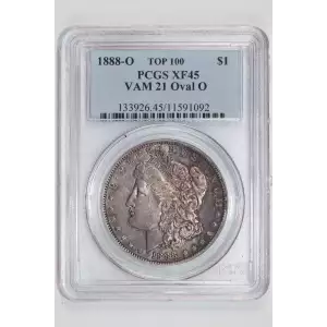 1888-O $1 VAM 21 Oval O TOP 100