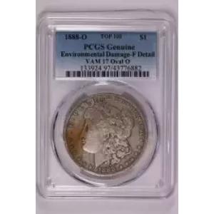 1888-O $1 VAM 17 Oval O