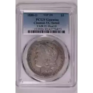 1888-O $1 VAM 21 Oval O