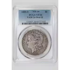1888-O $1 VAM 24 Oval O TOP 100