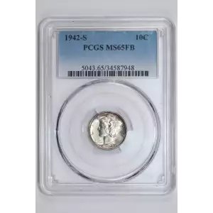 1942-S 10C, FB