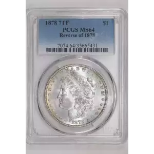 1878 7TF $1 Reverse of 1878